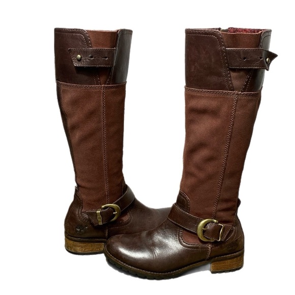 Timberland Earthkeepers Bethel Tall Zip Leather and Suede Knee-High Boots size 6 - Picture 5 of 14